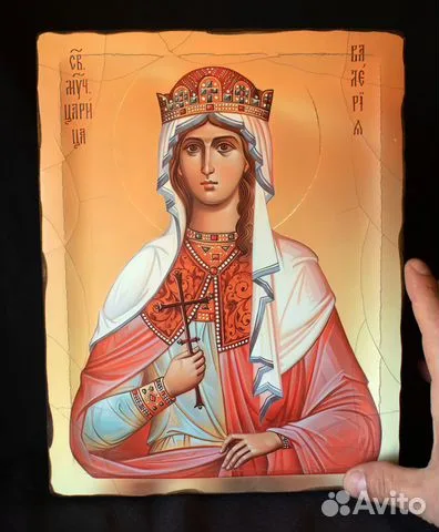 Подарочная деревянная икона "Святая Мученица Валерия"
