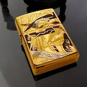 Бензиновая зажигалка Zippo "Рысь" — оригинальный подарок — фотография 1
