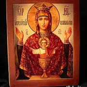 Икона Божией матери "Неупиваемая чаша" — оригинальный подарок — фотография 4