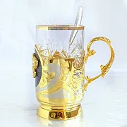 Подстаканник «Пантера» из Златоуста — красивый подарок — фотография 4