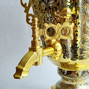 Самовар позолоченный — необычный подарок — фотография 4