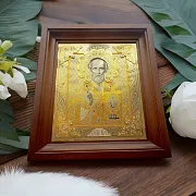 В подарок: Икона Николая Чудотворца № 2. Златоуст — фотография 1