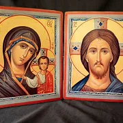 В подарок: Иконы деревянные. "Венчальная Пара" — фотография 1