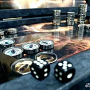 Нарды под стеклом «Медведь» — оригинальный подарок — фотография 4