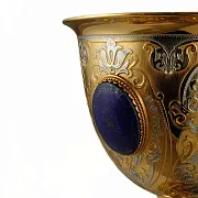 Кубок для вина "Лазурит". Златоуст — оригинальный подарок — фотография 3