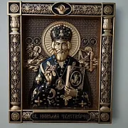 В подарок: Резная Икона из дерева. Святой Николай Чудотворец — фотография 10