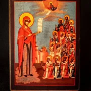 Икона Божией матери " Боголюбская" дорожная — оригинальный подарок — фотография 4