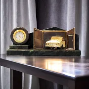Подарочные винтажные настольные часы «Авторемонт» — фотография 1