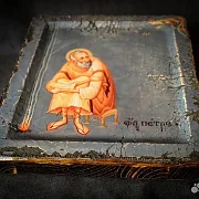 Икона деревянная "Св. Апостол Петр" — красивый подарок — фотография 3