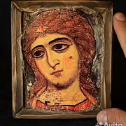 Икона "Ангел Златые Власы" 15*13 см — красивый подарок — фотография 1
