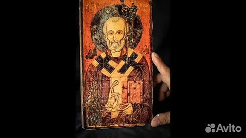 На память: Св. Николай Чудотворец. Икона. Дерев