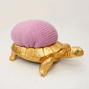 Игольница «Черепаха» с фианитами — красивый подарок — фотография 4