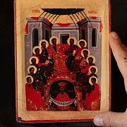 Икона "Сошествие Святого Духа" 21*18 см — оригинальный подарок — фотография 1