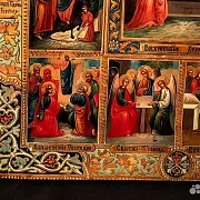 Икона с ковчегом "Двунадесятые праздники" — оригинальный подарок — фотография 7