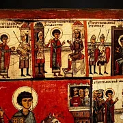 Икона Чудо Георгия о змие (с клеймами) — необычный подарок — фотография 4