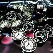 Подарочный комплект стальных фишек для нард «Mercedes» — фотография 1