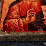 Икона "Христос Вседержитель" + подставка — необычный подарок — фотография 8