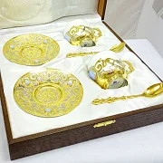На память: Кофейная пара из фарфора "Агат". Златоуст — фотография 2
