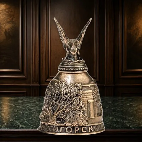 Бронзовый колокольчик «Пятигорск. Озеро Провал» — оригинальный подарок