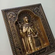 Резная Икона Святая Галина — красивый подарок — фотография 2