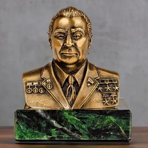 Подарочный бронзовый бюст «Брежнев»