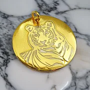 Металлический брелок для ключей «Тигр» — необычный подарок — фотография 1