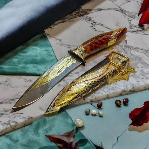 Дамасский нож «Стрела» — оригинальный подарок