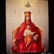 На память: Икона Богоматери "Державная" дерево, ручная работа — фотография 1