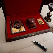 Подарочный набор "Портсигар, зажигалка, чехол". Златоуст — фотография 1
