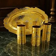 Набор для водки "На троих" Златоуст — оригинальный подарок — фотография 1