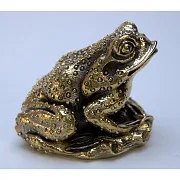 Бронзовая статуэтка «Жаба-гигант», 63×75 мм — необычный подарок — фотография 2