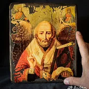 Икона "Св. Николай Мирликийский" — необычный подарок — фотография 1
