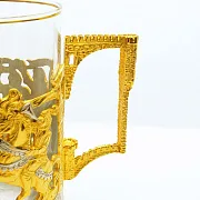 Латунный подстаканник «Рыцари» — оригинальный подарок — фотография 6