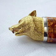 Дамасский нож «Волк» №8 — необычный подарок — фотография 5