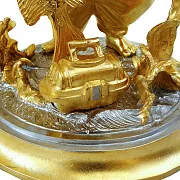 На память: Композиция «Рыбак и улов» с позолотой, высота 170 мм — фотография 4