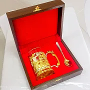 Латунный подстаканник «ВВС» — оригинальный подарок — фотография 4