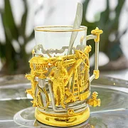 Подстаканник для чая «Нефтяники» — красивый подарок — фотография 1
