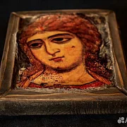 Икона "Ангел Златые Власы" 15*13 см — красивый подарок — фотография 3