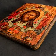 На память: Икона деревянная "Спас Нерукотворный" — фотография 10