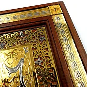 На память: Деревянные нарды «Узор» с позолоченной златоустовской гравюрой — фотография 5
