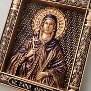 Резной Икона Святая Марина — красивый подарок — фотография 3