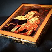 Икона Божией матери "Коневская" дерево — красивый подарок — фотография 4