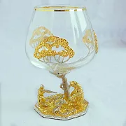 Бокал для коньяка «Охота на медведя» — красивый подарок — фотография 2