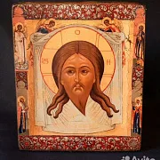 Икона Спас Нерукотворный («Спас Мокрая Брада») — оригинальный подарок — фотография 1