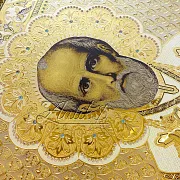 Подарочная икона Николая Чудотворца /в киоте/ №2. Златоуст — фотография 3