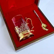 Бронзовый подстаканник «USSR» в подарок — фотография 4