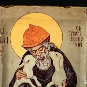 Икона деревянная с Ковчегом Спиридон Тримифунтский — оригинальный подарок — фотография 3